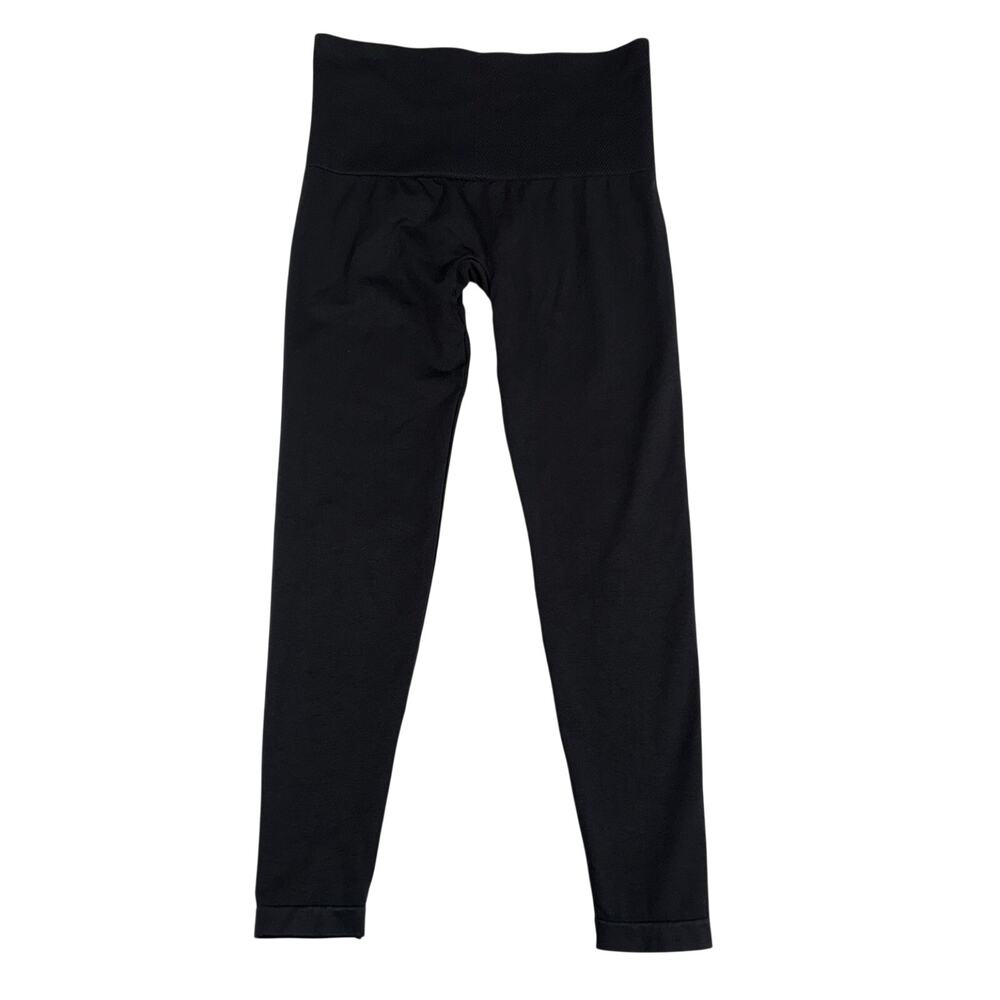 ASSETS by SPANX Black Seamless High Waisted Leggings Women's Size L Athleisure